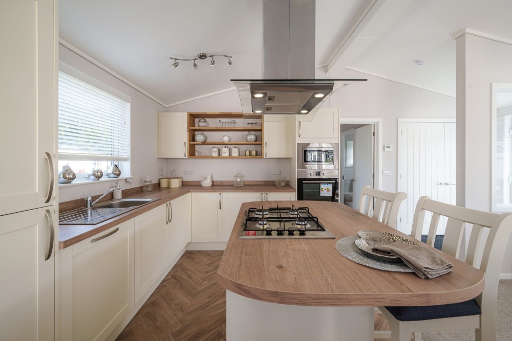 The Regency Living Burleigh Country Park Bungalow Kitchen